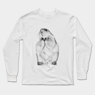 Black Tailed Prairie Dog Long Sleeve T-Shirt